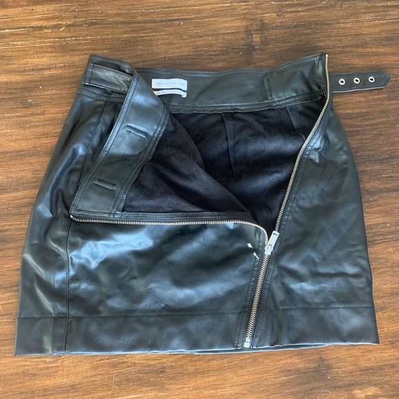 Urban Outfitters Skirts Urban Outfitters Black Zip Up Faux Leather